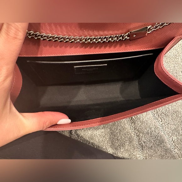 YVES SAINT LAURENT Pink Pebbled Leather Small Kate Bag - Picture 4 of 6